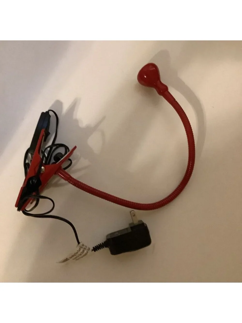IKEA JANSJO Red Flexible Articulating Led Clamp Lamp Desk Light, Preloved